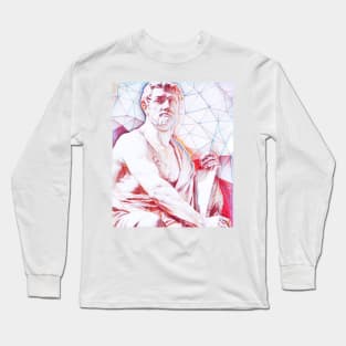 Tacitus Portrait | Tacitus Artwork | Line Art Long Sleeve T-Shirt